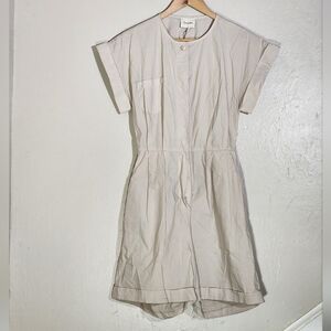 Dixie Casual Beige Cotton Romper